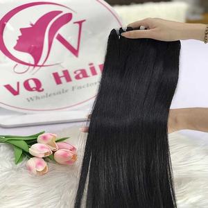 Extensiones de Cabello Virgen Vietnamita 100% Natural, Súper Doble Trama, Cutícula Alineada, Color 1B, Liso Sedoso, Paquetes de 100gr - Product Image 1