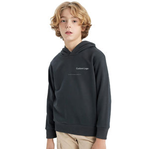 Sweat-shirts à capuche pour enfants en gros, logo personnalisé imprimé, manches longues, sweat-shirt à capuche pour bébé de 9/10 ans - Product Image 5