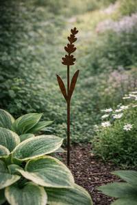 Piquets de jardin en métal rouillé pour fleurs, décoration extérieure, style simple, en acier galvanisé, pour la plantation artistique dans la cour et le patio - Product Image 6