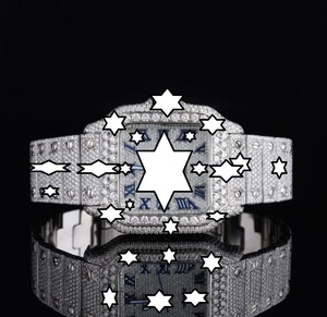นาฬิกา NYC DIAMOND EMPIRE หรูหรา ระบบอัตโนมัติ เครื่องจักรกลจากญี่ปุ่น ตัวเรือนสแตนเลสทรงเหลี่ยม หน้าปัด 41 มม. ประดับเพชรโมอิสซาไนต์ - Product Image 1