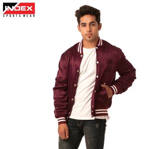 Chaqueta Varsity Personalizada al por Mayor para Hombre, Chaqueta Bomber Retro de Equipo Universitario, Manga de Cuero, Moda Urbana, OEM - Product Image 1