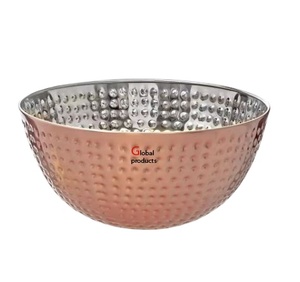 2025ชามทองแดงและเงินแบบตอกสำหรับร้านอาหารและบาร์ของโรงแรม - Product Image 1