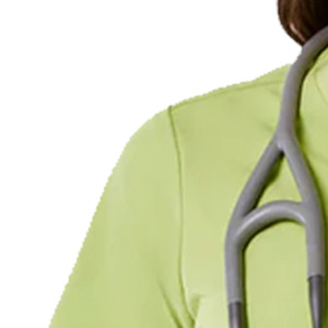 Conjunto de Uniforme Médico Verde para Mujer, Cuello en V, Manga Corta, Pantalones, Uniforme de Enfermera de Hospital - Product Image 6