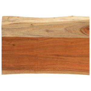 Plateau de table en bois d'acacia massif brun durable, petite table d'extérieur - Product Image 1
