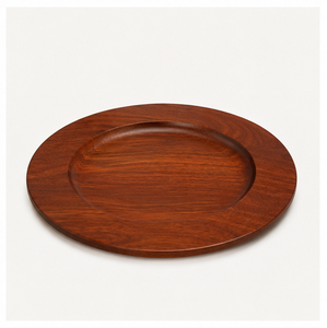 Assiettes de service en teck massif, fabriquées à la main, de luxe, écologiques, pour la restauration fine et les hôtels - Product Image 2