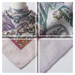 NORTH APPROACH Women's <b>Square</b> <b>Silk</b> <b>Scarf</b> Floral Print Elegant Multi-Functional Fashion Accessory All Seasons - Product Image 4