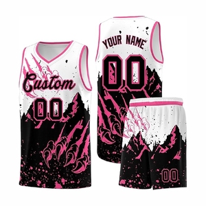 Tenues de basket-ball d'équipe avec des coutures de qualité supérieure, maillot et short athlétiques légers - Product Image 4