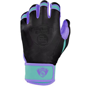 Guantes de bateo de cuero con puño corto en tamaño adulto, guantes de bateo de color sólido personalizados para equipos deportivos, guantes de bateo con puño corto para jóvenes - Product Image 5