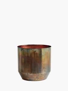 Juego de 2 Jarrones Decorativos de Metal Negro, Jarrones Geométricos de Hierro con Cuello Delgado, Venta al Por Mayor |   Macetas Duraderas para Interiores - Product Image 4