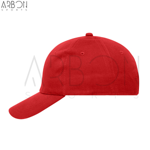 Bon Fournisseur, Service OEM ODM, Confortable, Meilleur Prix, Nouveauté, Logo Personnalisé, Casquettes de Sport 6 Panneaux en Coton Premium Rouge Réglables - Product Image 2