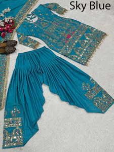 ชุดปากีสถานชุดสูท Eid ramzan พิเศษ salwar kameez ชุดสำเร็จรูปแบบดั้งเดิมสำหรับงานแต่งงานและงานเฉลิมฉลอง - Product Image 3