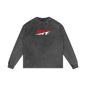 Sweat-shirts chauds d'hiver pour hommes, effet délavé, en coton épais avec poches, pulls unis, modèles vierges personnalisables, streetwear, col rond - Product Image 1