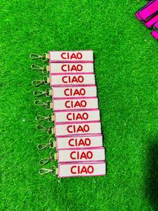 Handcrafted Beaded Keychain Ciao Lettering Embroidery Key <b>Ring</b> Fashion Purse Bag Charm Accessory Car Hanging Pendant Gift Custom - Product Image 4