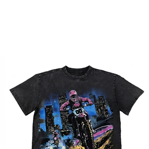 Camiseta personalizada 100% algodón jersey con estampado gráfico, nueva camiseta de manga corta estilo vintage a la moda para unisex, cómoda para usar en verano. - Product Image 3