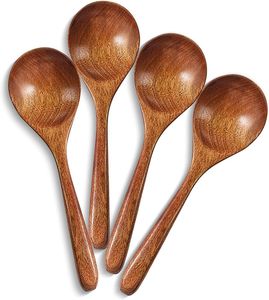 Ensemble d'ustensiles de cuisine en bois naturel 1 pièce avec cuillères et spatules, lavage à la main uniquement, SOFIYA CRAFT - Product Image 6