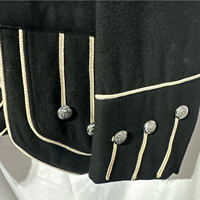 Veste doublette écossaise sur mesure faite à la main pour bagarreurs, 100 % laine, col montant, motif patchwork, fournitures d'usine pour hommes