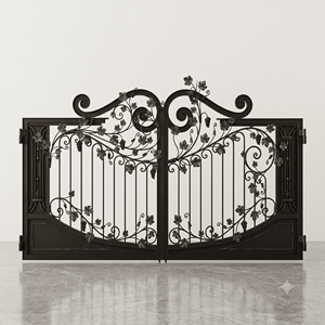 Puerta de Hierro Forjado Resistente a la Oxidación, Galvanizada en Caliente de Alta Calidad, Recubierta de Vinilo, Fácil de Montar, Ecológica y Personalizable - Product Image 1