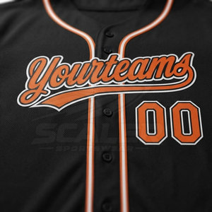 Maillot de baseball pour homme imprimé numériquement, léger, en maille respirante, séchage rapide, col en V, uniforme d'équipe, logo personnalisé pour les entraînements et les tournois - Product Image 4
