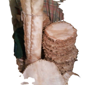 Peau de tambour en peau de chèvre africaine naturelle blanche, peau de veau naturelle pour tambour à ressort et banjo - Product Image 1