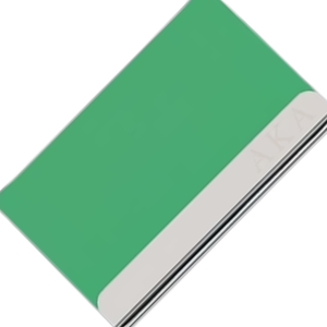 Porte-cartes de visite AKA rose et vert, étui professionnel pour cartes, organisateur de cartes de visite de poche, accessoire de bureau - Product Image 1