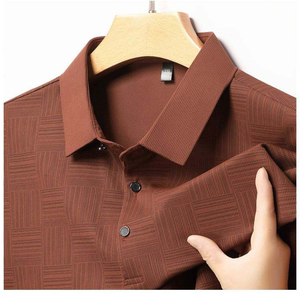 Men Woven Breathable Polyester for Shirt Letter Pattern Collared <b>Short</b> <b>Sleeve</b> <b>Button</b> <b>up</b> Casual Office Summer Top - Product Image 4