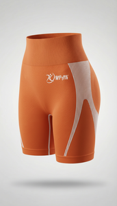 กางเกงขาสั้นออกกำลังกายสำหรับผู้หญิง กางเกงขาสั้นเอวยางยืด ระบายอากาศ แห้งเร็ว เอวสูง สำหรับโยคะ ฟิตเนส กระชับสัดส่วน - Product Image 4