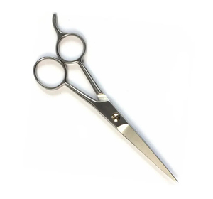 Mustache Trimming Scissors Salon Beard Hair Cutting Scissors Mirror Polish Straight <b>Edge</b> Blade Stainless Steel Right Baber - Product Image 4