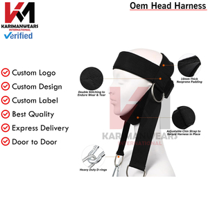 Neck Training <b>Harness</b> Men Women Gym Weightlifting Support Strength Resistance Workout OEM Supplier - Product Image 2