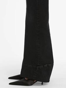 Pantalones Jogger de Forro Polar Transpirable para Mujer, Corte Holgado, con Logotipo Personalizado, Cintura Media, Diseño Casual de Frente Plano para Invierno, Teñido Liso - Product Image 3