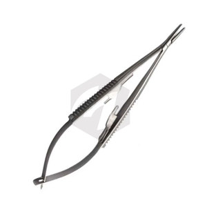 Porte-aiguille Castroviejo droit 14 cm, micro-pince chirurgicale avec verrouillage, instruments médicaux pour sutures délicates ophtalmiques - Product Image 4