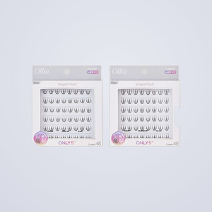 diy <b>eyelash</b> extension Ollio Olrio No-<b>Glue</b> <b>Individual</b> <b>Eyelashes</b> Single Pack PLUS Clear Short 2 Types Choose 1 - Product Image 6