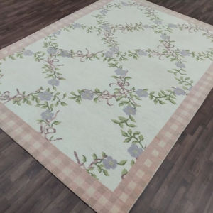 Alfombra Persa Floral Pastel Anudada a Mano |   Alfombra de Lana Hecha a Mano Abusan de 2x3 Metros |   Alfombra Decorativa Vintage Grande para Sala de Estar - Product Image 1