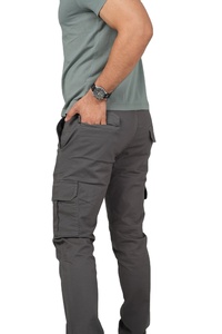 Customizable Men's Business Casual Track <b>Cargo</b> <b>Pants</b> Hip Hop Streetwear Style <b>Work</b> Trousers Multi-Pockets Canvas Quick Dry - Product Image 2