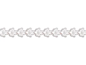 Bracelet tennis vintage en or massif 18 carats avec diamants de laboratoire, motif floral, 10 carats, taille brillant, bijoux de mariée, cadeau de fête, personnalisable OEM - Product Image 2