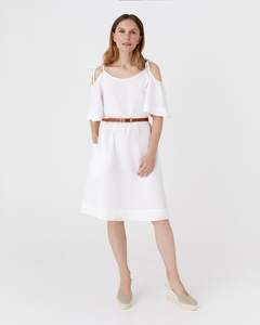 ชุดเดรสลำลองฤดูร้อนแบบเรียบง่าย สีพื้น ซักได้ เป็นมิตรกับสิ่งแวดล้อม ทรงเอ สายเดี่ยวแบบสปาเก็ตตี้ คอแบบผูก สำหรับผู้หญิง สีดำ - Product Image 4