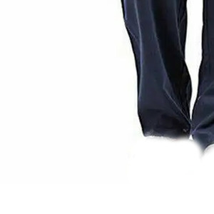 Pantalones Oxford de Algodón Azul Marino para Hombre, Cintura Elástica con Cordón, Estilo Casual, Corte Recto, Transpirables, Tejido de Peso Medio, Estilo Primavera - Product Image 4