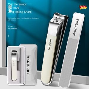 Factory Direct Sales Portable Large Nail Clippers Ground Glass File Set Personal Nail Care Cutting Tool Made Plastic Fingers - Product Image 2