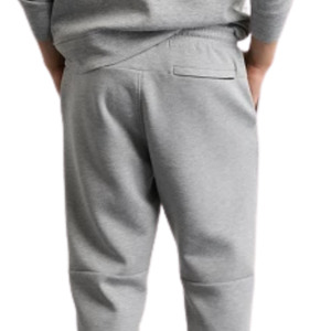 Men <b>Light</b> Grey Fleece Jogger Sweatpants Drawstring Elastic Waist Relaxed Fit Casual Winter <b>Trousers</b> with Pockets - Product Image 4
