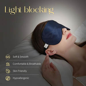 ผ้าปิดตาแบบพกพา น้ำหนักเบา สำหรับการนอนหลับลึก ผ้าปิดตาไหมสำหรับผู้หญิง 2026 ผ้าไหมสำหรับผู้หญิงที่สวมใส่สบาย - Product Image 2