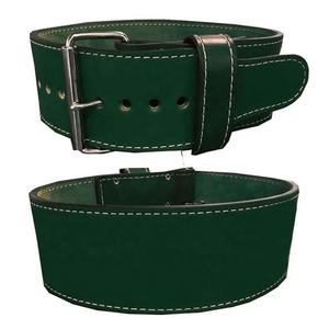 Ceinture de musculation professionnelle GAF en cuir avec logo personnalisé, boucle à double ardillon, pour haltérophilie et powerlifting, 7 mm, haute résistance - Product Image 4