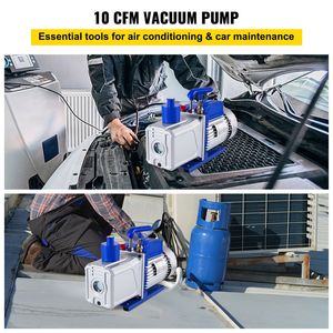 12CFM 1HP Two-Stage Vane <b>Vacuum</b> <b>Pump</b> 3 X 10-1 Pa Ultimate for HVAC Systems Rotary Auto AC Refrigerant Automotive <b>Vacuum</b> <b>Pump</b> - Product Image 2