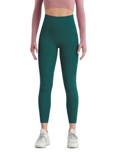 <b>Women</b> High Quality Leggings Yoga Pants Fitness Wear Gym Leggings Super Soft Elastic Yoga Pants Solid Color Dyed Leggings - Product Image 2