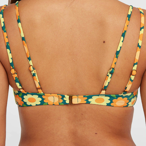 Traje de Baño Bikini para Mujer, Conjunto de Dos Piezas con Estampado de Hojas, Sexy, para Playa - Product Image 5