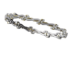 Pulsera de moda certificada para mujer con diamantes redondos reales 1.60TCW para compromiso, boda, fiesta o regalo de aniversario - Product Image 1