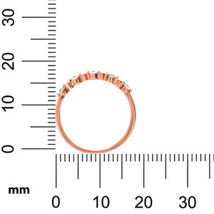 Diseño Delicado con Puntos: Anillo de Compromiso con Diamante Marquise de 0.35 Quilates para Ella, Oro Rosa con Diamantes Intercalados, Venta al Por Mayor Premium - Product Image 5