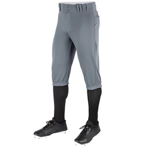 Pantalon de baseball gris pour hommes, respirant, à braguette boutonnée, couleur unie, en polyester, coupe régulière, pour adulte, vêtement de sport, pantalon de softball - Product Image 6