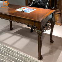Bureau d'appartement Bureau d'étude pour villa antique et hôtel Mobilier royal en bois massif personnalisable Table d'écriture européenne au design classique