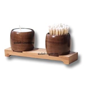 Candelabro de luces de té multiusos con bandeja decorativa - Product Image 1