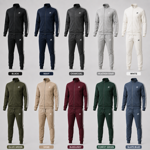 Survêtements pour hommes X Sports City, coupe ajustée personnalisée, mélange de tissus, qualité supérieure, OEM/ODM, look élégant, coupe décontractée, ensembles X Performance - Product Image 3