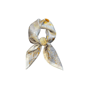 Wholesale Custom Ethnic Women's Silk Bandana <b>Scarf</b> Solid Plaid Pattern Printed Custom Logo High Quality Head <b>Scarf</b> - Product Image 1